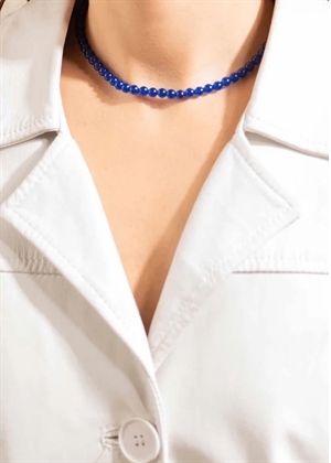 Candy Coral Midnight S necklace Dark Blue Gilded House Of Vincent